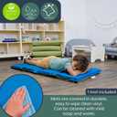 Children's Factory Nap Mats, 2 inch Thick Toddler Sleeping Mats for Preschools and Daycares, Comfortable and Soft 4 Section Folding Nap Pad