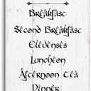 Rdejxgvl Funny Kitchen Decor, Now Serving Breakfast Sign, Decorative Hanging Wall Plaque Wood Sign, Rustic Kitchen Hanging Decor, Farmhouse Kitchen Door Sign, Humorous Kitchen Decoration for the Home