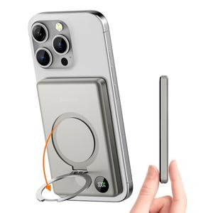 Kuulaa MagSafe Power Bank 10000mAh,Magnetic Wireless Battery Pack PD 20W USB C Fast Charging with Kickstand and LED Display for iPhone 17/16/15/14/13/12