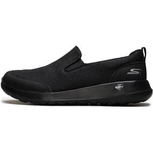 Skechers Men's Go Max Clinched-Athletic Mesh Double Gore Slip on Walking Shoe (9.5 X-Wide, Black)