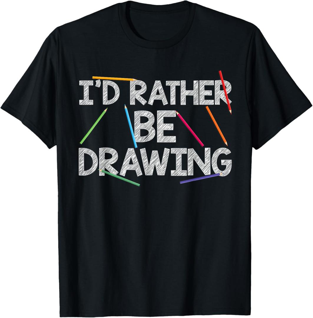 Cool Drawing Art for Men Women Sketch Pencil Artist Lovers T-Shirt