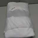 Albassa 2 Pack Cocktail Table Covers 32"x 43" Spandex Stretch Round Cocktail Tablecloths with Wavy Drapes Fitted High Top Bar Table Skirt for Wedding Party Banquet (White, 2 PCS)