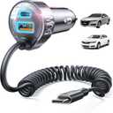 LISEN 90W for iPhone 17 16 15 Pro Max Car Charger USB C Fast Charge,Super Fast for iPhone 17 16 Car Charger USB C Adapter for iPhone 17e 16 15 Pro Max Plus Air,Samsung Galaxy S26 Ultra, Android,90inch