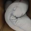 Momcozy Pregnancy Pillows with Cooling Cover, U-Shaped Full Body Maternity Pillow for Side Sleepers 57 Inch - Support for Back, Hip, Belly, Legs for Pregnant Women (Grey- Cooling Fabric)