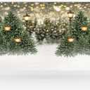 Kate 88ft Christmas Tree Photo Backdrop Bokeh Light Green Street Glitter Photography Background Xmas for Indoor Foldable Photo Studio Props