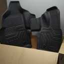 Custom Fit Floor Mats Compatible with 2020-2025 Ford Transit (No Connect), All Weather TPE Waterproof Anti-Slip Heavy-Duty Floor Liners for 2020-2025 Ford Transit | Front Only