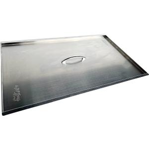 Fryer Cover Stainless Steel 40-50 lbs -(Internal Size: 23 1/2" L x 13 1/2" W x 1/2" D)