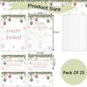 Snowflake Baby Shower Invitations with Envelopes, Diaper Raffle Tickets, Book Request Cards for Gender Reveal, It's Cold Outside Christmas Shower Insert for Invitations, Baby Announcement-14