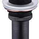 Bathroom Sink Drain Without Overflow - Big Cap for Standard 1 3/4" Drain Opening - Pop Up Vessel Sink Drain,Oil Rubbed Bronze