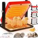 Tepsmigo Chicken Coop Heater, Chicken Heater, Brooder Plate for Chicken Coop Accessories, with Adjustable Temp, Height and Angle, Chicken Heater for Coop, Temp Pet Warmer for Ducklings Kitten Puppy