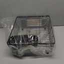 Kitchen Details Flat Wire Countertop or Over The Sink Dish Drying Rack with Cutlery Basket | Holds up 10 Dishes | Mugs | Kitchen Accessories | Black