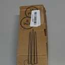 CANDWAX 8 inch Tapered Candles - Set of 12 Dripless Dinner Candles - Dark Blue