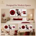 YVSRLX Set of 3 Red Canvas Wall Art, 16 x 24 Inch, Black White Y2K Decor