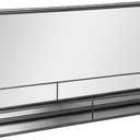 Creative Co-Op Rectangle Metal Framed Mirror with Shelf (35.9"L x 16"W, Black)