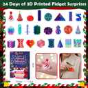 Advent Calendar 2026 Christmas 24 Days Countdown Mini 3D Printed Fidget Toy