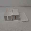 Cable Management Box DUNCHATY 3 Pack Cable Box Organizer with Large Medium Small Cord Hider Box Safe ABS Material for Cover and Hide TV Wires, Computer, Router, USB Hub and Under Desk Power Strip&Cords