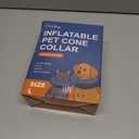 Inflatable Dog Cone Collar with Detachable Sturdy Shield,Soft&Lightweight-Ideal for Post-Surgery Recovery and Daily Wear,Suitable for Small Medium Large Dog Breeds(Donut Pink,L) (L(Neck:15-18"))