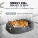 Soft Donut Dog Bed for Small Dogs, 28" Orthopedic Comfort Pet Sofa Couch with Egg Crate Foam, Washable Cover & Non-Slip Bottom, Cozy Cat Couch with Bolstered Sides, Grey (28")