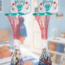 Basketball Hamper Toy for Kids  Fun Over-the-Door Laundry Hoop with Ball  Build Good Habits Early & Keep the Floor Tidy(Green)