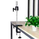 Scalable Wig Stand C Clamp Wig Head Stand Metal Mannequin Head Stand Holder Adjustable Height C-Clamp Table Stand Holder for Wig Doll Head