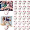 Leinuosen 24 Pcs Resin Baseball Base Centerpieces Place Card Holder Baseball Shaped Table Number Holder Name Place Photo Stand for Sports Events Wedding Party