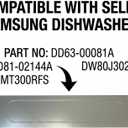 DD63-00081A DD81-02144A Dishwasher Cover Front Lower Toe PanelToe Kick Access Panel Replacement Compatiable for Most Sam-sung Dishwasher Model