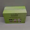 ECOLipak 100% Compostable 5 Compartment Plates, 100 Pack Disposable Compartment Paper Plates, 12.5 * 8.6 Inch Biodegradable Sugarcane Plates, Eco-Friendly School Lunch Trays