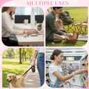 Nosiny 2 Pcs Pink Bow Keychain Wristlet for Women Coquette Scrunchie Key Chain Stretch Car Keyholder Bracelet, Keychain Wristlet for Gym, Shopping & Travel Gifts for Women