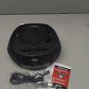 GPX BCA209B Portable Am/FM Boombox with CD and Cassette Player, Black (No Size)