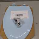 Bemis 1500EC 464 Dresden Blue Elongated Molded Wood Toilet Seat with Easy-Clean & Change Hinge, 1 Pack