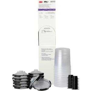 3M PPS 2.0 Paint Spray Gun System Refill Kit with Lids and Liners, 26173, Standard, 22 Ounces, 200-Micron Filter, Use for Cars, Furniture, Home and more,12 Disposable Lids and Liners,16 Sealing Plugs, Clear