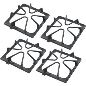 W10447925 Stove Grates Replacement for Whirlpool Stove Top, Gas Burner Range Grate for Maytag Amana Inglis Kirkland Cooktop Parts, Range Surface Grate Cast Iron Oven Grates Burner Rack Sets 4 Pack