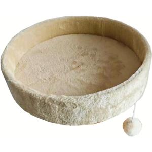 SHENGOCASE 13.5" Cat Tree Tower Accessories Replacement Parts Top Perch Bed Platform, Cat Tower Add ons (Beige, M8)