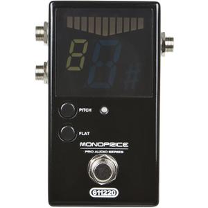 Monoprice Chromatic Pedal Tuner - Black, Normal & True-Bypass Outputs, Easy to Tune Your Bass & Guitars - Stage Right Series