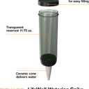 Fiskars LifeWell Watering Spike for Indoor Plants  Self-Watering Device with Transparent Reservoir, Porous Ceramic Cone, UV-Resistant & Recycled Plastic, 11.75 oz