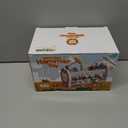 Fajiabao Wooden Montessori Toys for 1 Year Old Boy 4 in 1 Toddler Learning Toys with Number Maze, Pounding Bench, Xylophone, Fishing Game Baby Sensory Toys Birthday Gifts for 1+ Year Old Boys & Girls