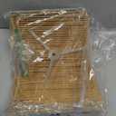 Boho Lamp Shades,Small Lamp Shades For Table Lamps,Wicker Drum Bell Lamp Shade for floor lamps,Vintage Rattan Lampshade for Hanging Lamp,Wall Sconce, Spider Fitter Replacement Floor Lamp Shade Large (13INCH)