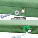 Playground Replacement Canopy, 52" x 90" Swing Set Replacement Tarp, Waterproof 210D Oxford Cloth Playset Tarp for Kids Outdoor, Backyard Playground (Green Blue Red)
