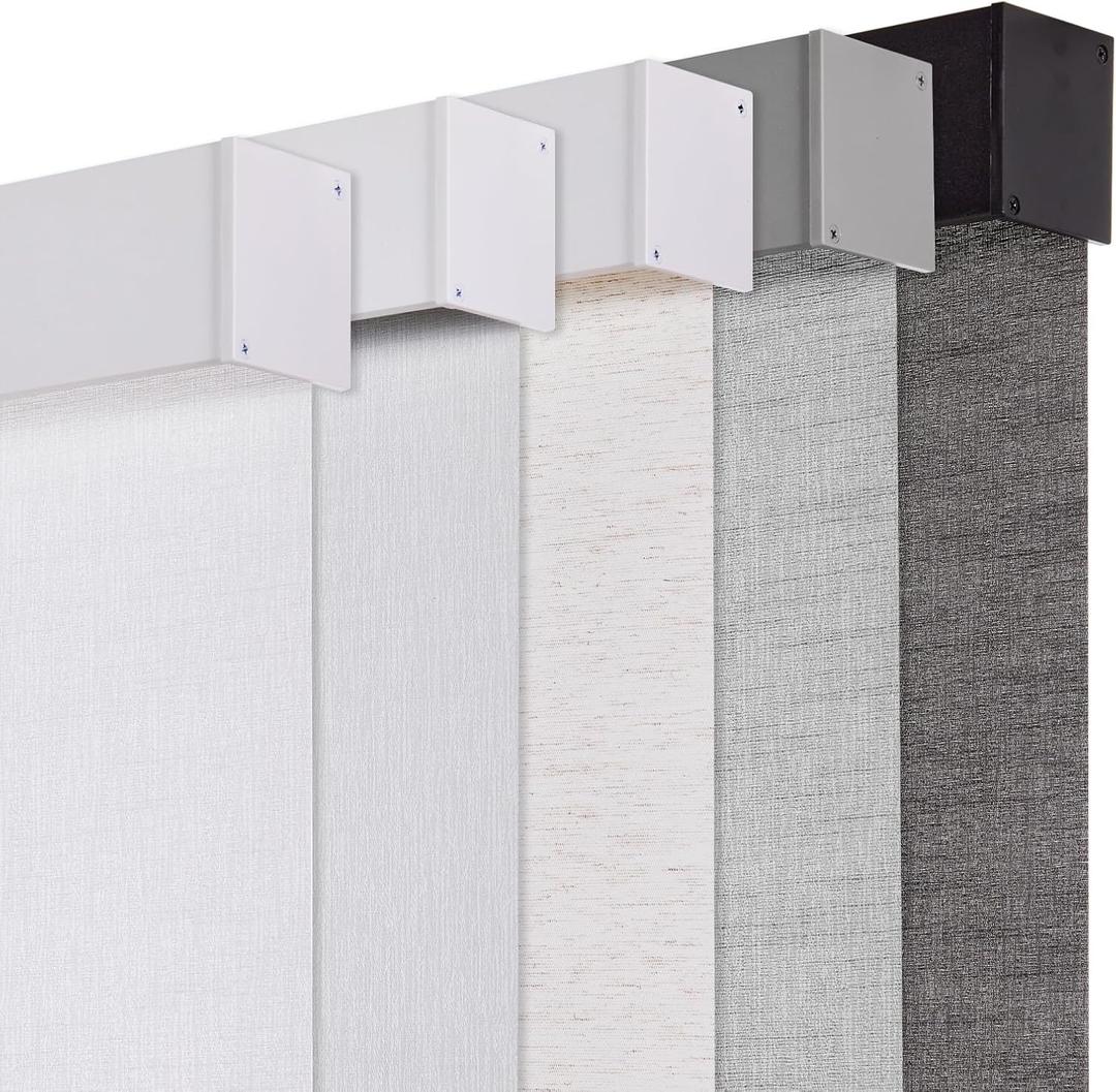 Persilux Window Blinds Light Filtering Roller Shades, Free-Stop Cordless Window Shades Pull Down, Striped Jacquard Fabric UV Protection Thermal Insulated Shades for Home Sliding Door White 35"W x 72"H
