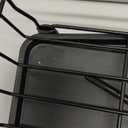 Extra Large Two Tier Stainless Steel Dish Drainer Drying Rack with Drainboard for Kitchen Counter, Modern Black and Silver, Rust Proof Metal, Space Saving Double Countertop Big Plates Dryer and Tray