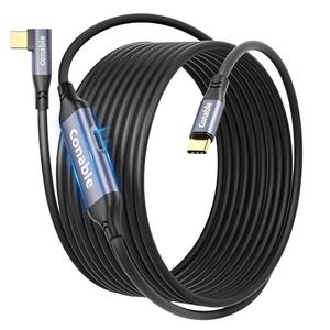 Link Cable with 27W Charging Port 15FT, Compatible with Meta Quest 3S/Quest3/Quest2/Pro/Pico 4 Accessories, PC VR, Steam VR, USB 3.1 C to USB C 5Gbps Cable for VR Headset, Unidirectional USB C Cable