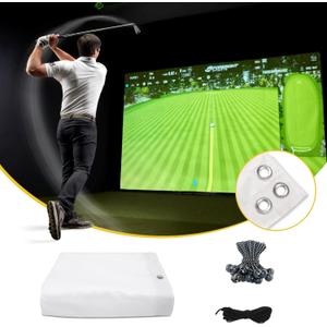 Golf Simulator Impact Screen118 * 78 98 * 98 118 * 118 118 * 138 for Golf Training, Indoor Golf Simulators, Washable Golf Impact Screen for Golf Practice