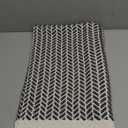 Lahome Boho Bathroom Rugs, Small 2x3 Entry Rug Washable Front Door Bath Mat Woven Cotton Area Rug with Tassels, Farmhouse Non Shedding Lightweight Grey Throw Rug Low Pile Carpet for Kitchen