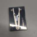 Freejoy Watch Spring Bar Plier Tool Kit, 6825 Spring Bar Tweezer Tool with Durable 8 Alloy Steel Pins for Watch Wrist Bands Strap Removal Repair Set (Silver)