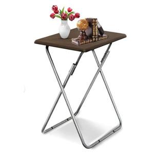 Aboxoo Tv Trays, Folding Tray Table, Dinner Tray Table with No Assembly Required & Sturdy, Foldable Snack Eating Trays Table for Living Room, 15 x 18.9 x 26 in(Walnut)