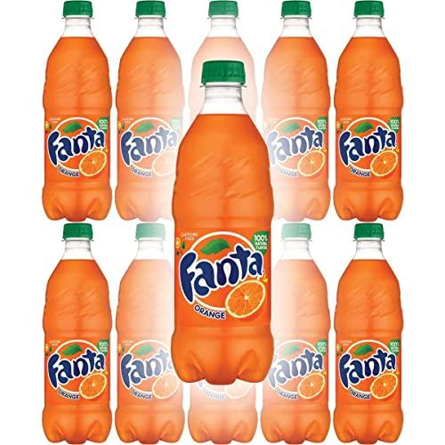 Fanta Orange Soda, 20 Fl Oz Bottle (Pack of 24) Best Before Feb. 09, 2026