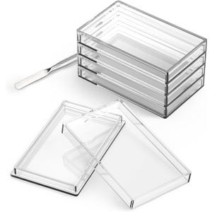 10oz Silver Bar Holder - 4Pcs Capsule Storage Container for 10 Ounce Bars