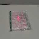 Toe Nail Press Ons, French Tips Toe Press On Nails, 150pcs Square Pre-Designed Soft Gel Thick False Toenail Extension, Berry Pink Full Cover Acrylic for DIY 15 Sizes