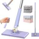 Snap Grip 2026 Upgraded Mini Mop, with 5 Non Scratch Wire Dishcloths (45.3in+10cloths)