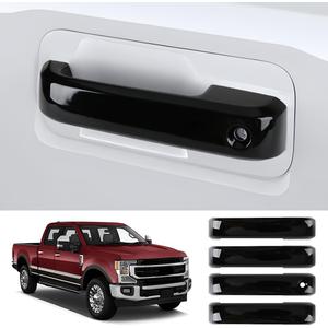 Car Door Handle Cover for Ford F-150 2015-2020F-250 Super Duty 2017-2022F-350 Super Duty 2017-2022 Auto Exterior Accessories Handle Protectors Covers Wrap Decoration ABS Gloss Black